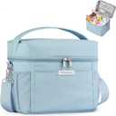 HOMESPON Lunch Box for Women Men - Insulated Lunch Bag Waterproof Lightweight Cooler Bag for Work, Picnic, Travel (Medium, Blue)
