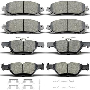 D2045 D1808 Front Rear Ceramic Brake Pads With Clips Fit For 2019-2022 Subaru Forester, For 2020-2022 Subaru Crosstrek Legacy Outback