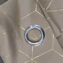 Deconovo Grommet Blackout Curtains, Room Darkening Gold Diamond Drapes, 2 Panels, Neutral, 42W x 108L Inch, for Bedroom and Living Room
