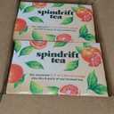 Spindrift Brewed Iced Tea, Blood Orange Black Tea, Made with Real Squeezed Fruit, No Carbonation, 12 Fl Oz Cans, Pack of 12 (Only 27 Calories per Can) Best By 01/14/2027