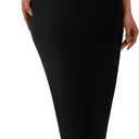 PRETTYGARDEN Women's Off The Shoulder Maxi Dresses 2025 Summer Formal Elegant Cocktail Party Wedding Guest Long Dress (Black) S