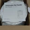 Automatic Cat Feeder: 4L Timed Cats Food Dispenser Programmable 1-6 Meal for Cat and Small Medium Dog- Auto Pet Feeder Dual Power Supply with Stainless Steel& | Detachable Washable White
