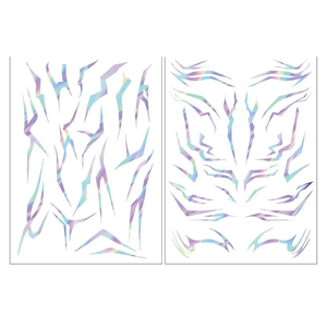 Temporary Patterns Tattoos, Realistic Tattoos Sticker Korean pop Marks Patterns Designs, Suitable for Cosplay, Halloween and Party Makeup (Colorful) Pack Of 10