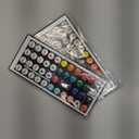 2 Pack 44 Keys RGB LED Light Strip Remote Controller,Wireless Dimmer IR Remote Control LED Light Remote Replacement for SMD 5050 2835 LED Strip Lights (Compatible with The Same Model Remote Control)