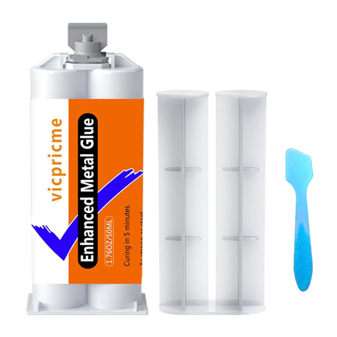 5-Minute Metal Glue - Heavy Duty Waterproof Epoxy Adhesive for Metal, Stainless Steel, Aluminum, Plastic, Wood, Ceramic. Quick Set, High Strength Repair Glue,5Min 1pcs
