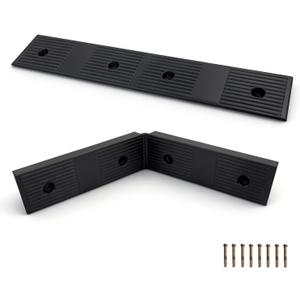 Heavy Duty 2.5 inch Rise Rubber Curb Ramps for Driveway Curb Ramps with M8 Screws for Sidewalks Door Ramps for Thresholds Shed Riding Mower 7000lbs Powersport Loading