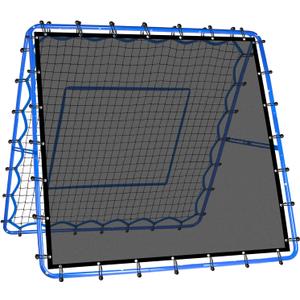 Soccer Rebounder Net, Quick-Switch Angle Dual-Sided/Dual/Three Mode Easy Setup Soccer Goal Rebounder for Control, Passing Practice, Soccer Training Gifts Aids & Equipment for Kids,Teens&Adults