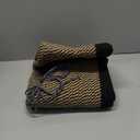 Goodpick Woven Rope Storage Basket, Blanket Basket for Towel, Shoe, Clothes, Large Toy Storage for Playroom, Living Room, Nursery, Toy Bin, Black (15.8x15.8x13.8 Inch (Pack of 1), Black & Mix Jute)