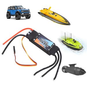 70A Bidirectional RC Brushless ESC Electronic Components RC Electric Speed Controller for RC Car Boat Underwater Propeller Toys Games