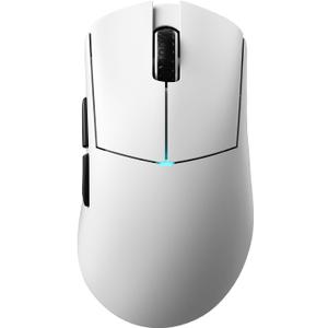 Lamzu Paro Gaming Mouse, Ergonomic, Paw 3950, Nordic 52840, 8k Compatible, 8K Dongle Included (White)