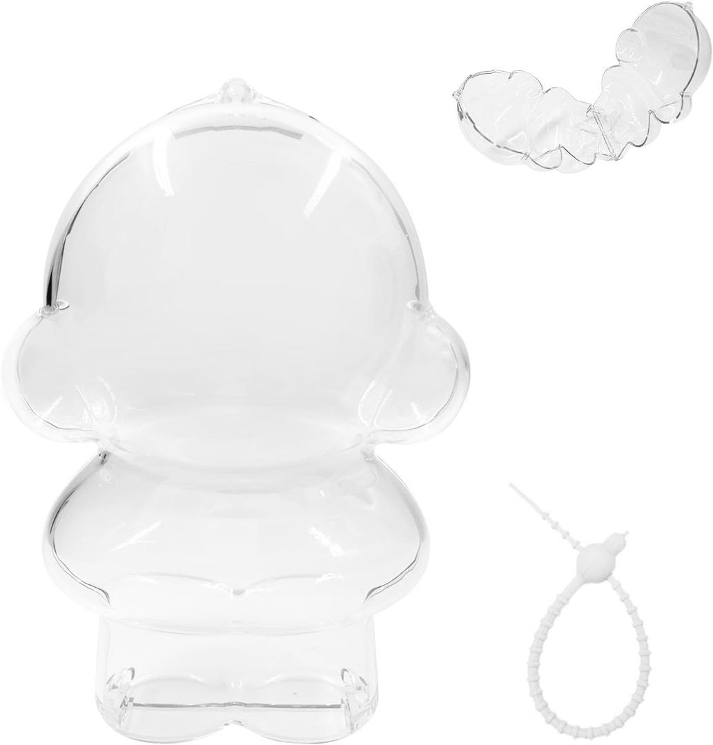 Protective Case for SKULLPANDA, Thickening Figures Storage Bag for Dolls, Keychain Bag for Figure, Portable Closure Dustproof Collectibles Case for Figures
