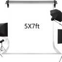 Kate 5ft7ft Solid White Backdrop Portrait Background for Photography Studio Children and Headshots Background for Photography Video and Television (5ftX7ft)