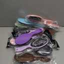 Suclain 15 Pieces Wet Hair Brushes for Women Travel Detangling Brush Soft Bristles with Cushion Base Drying Detangler Small Hair Brushes for Women, 10 Colors