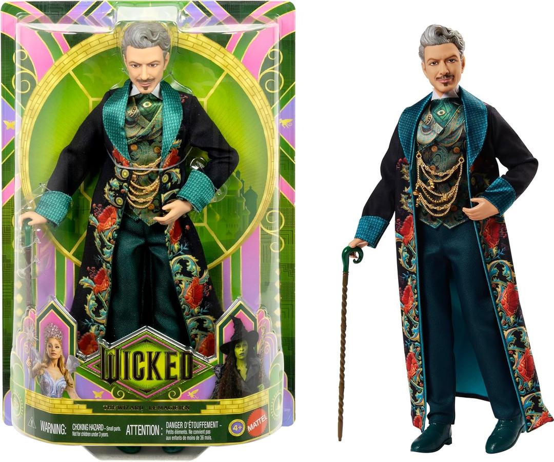 Mattel Universal Pictures Wicked: for Good The Wizard Fashion Doll with Removable Signature Outfit & Accessory, Inspired by The Movie