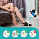 Bunion Corrector Women & Men Big Toe - 1 Pair Bunion Splint Brace - Adjustable Bunion Correction with Soft Gel - Splint Brace for Pain Relief - Toe Straightener with Non-slip Strap(Black)