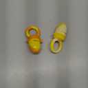 NatureBond Baby Food Feeder/Fruit Feeder Pacifier Nibbler (2 Pack) - Infant Teething Toy Teether Weaning in Appetizing Colors | + Additional Silicone Sacs (Sunshine Orange and Lemonade Yellow)