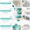 Baby Bath Seat for Babies 6 Months & up Non-Slip Toddler Bath Seats for Sitting Up Infant Bathtub Chair with Suction Cups and Soft Cushion for Baby Shower Tub Seat
