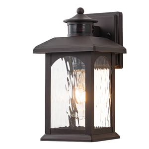 2 -Pack 1 -Light 12-in H Oil-rubbed Bronze Hardwired Motion Sensor Dusk to Dawn Outdoor Wall Light