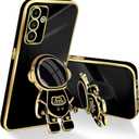 for Samsung Galaxy A13 5G Case (6.5-inch), with Astronaut Hidden Stand Kickstand 6D Design Cover - Black