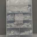 UNA GELLA Oval Round Nail Tips Half Matte 504pcs Short Oval Round Gel Nail Tips Easily Nail Extension for False Fake Acrylic Press On Nails, 12 Sizes Short Gelly Tips