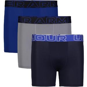 Under Armour Boys' Big Performance Boxer Briefs, Lightweight & Smooth Stretch Fit (Medium, Midnight Navy Multi Three Pack)