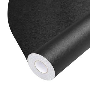 Leather Repair Tape Self-Adhesive Leather Repair Patch for Couch Furniture Sofas Car Seats Advanced PU Vinyl Leather Repair Kit (Black, 3.9X79 inch)