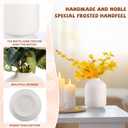 Tioncy 30 Set 3.9"*2.76" White Ceramic Bud Vases Bulk Valentine's Day Decoration Boho Wedding Centerpieces White Ceramic Vases for Dry Flowers Pampas Grass Home DIY Wedding Table Decor (Stylish)