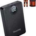 12000mAh Heated Vest Battery Pack, 5V 2A Power Bank for Heated Vest, Chair, Jacket, Blanket with LED Display, Rechargeable 5V Battery Pack for Soleilwear, for KOVNLO, for Yolikeb, for TIDEWE(No 7.4V) (Black)