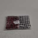 Shappy 24 Pcs Christmas Drawstring Bags Xmas Buffalo Plaid Burlap Candy Bags Linen Treat Bags with 32.8 ft Rope 24 Card(7 x 5 Inches,Assorted Color) (7 x 5 inches, Assorted Color)