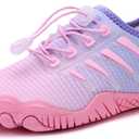 Water Shoes for Men Women, Quick-Dry Barefoot Aquashoes for Beach Swim, Water Sports Like Surf Kayak Yoga, Water Park (8.5 Women/7.5 Men, Pink)