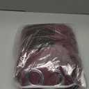 Burgundy Linen Curtains 84 Inch Length 2 Panels for Living Room Bedroom, Light Filtering Sheer Curtains 84 Inches, Modern Farmhouse Grommet Semi Sheer Soft Privacy Drapes