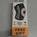 DR. BRACE ELITE Knee Brace with Side Stabilizers & Patella Gel Pads for Maximum Knee Pain Support and fast recovery for men and women-Please Check How To Size Video (Mercury, Large)