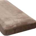 H.VERSAILTEX Velvet Stretch Individual Chaise Cover Sectional Couch Covers for L Shaped Sofa Both Left/Right Furniture Protector Seat Cushion Sofa Cover (1 Piece Chaise Cover, Taupe)