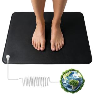 Grounding Mat Earthing Mat for Desk, Bed & Floor | Conductive Wellness Mat for Relaxation, Recovery & Restful Sleep | Anti-Slip, Durable, Easy Setup