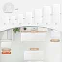 Disolla White Bathroom Runner Rug 24x59 Non Slip Fluffy Long Bath Mat for Bathroom Floor Washable Plush Luxury Bath Rug for Tub Absorbent Shower Sink Mat Bedside Rug