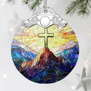 Christian Christmas Decorations - Jesus Home Decor | Cross Christmas Ornaments | Xmas Tree Ornament Religious Gifts | Christian Gifts | Easter Faith Cross Gift