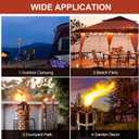 16 oz Torch Replacement Canister (4 Pack) - Outdoor Citronella Fuel Refill for Bamboo Torches with Wicks & Covers, Long-Lasting, Perfect for Patio, Luau Party, Garden Decor