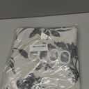 WOUVMA Black Shower Curtain Floral Cotton Linen Cottagecore Shower Curtain for Bathroom 36" W x 72" L