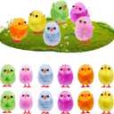 Ciieeo 18 Pcs Colorful Chenille Easter Chicks Easter Chenille Chicks Set le Decorative s for Egg Hunt