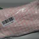 Blush White Plaid Ruffled Table Cloth Rectangular for Seat 8-10, 100% Washed Cotton Buffet Cottage Coquette Checker Gingham Vintage Decorative Tablecloth - 120"x60"