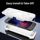 FIWWAT Protective Case for Nintendo Switch 2 (2025), TPU Middle Frame & PC Front Protector 360 Protection, Non-Slip Ergonomic Grip, Shockproof & Anti-Scratch Shell Cover, White