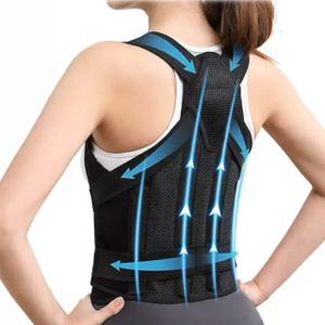 Back Brace Posture Corrector for Women Men, Breathable Back Brace for Full Back Support, Adjustable Shoulder Straightener for Spinal Alignment, Hunched Back & Shoulder Pain Relief (Black, Medium)