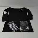 Halloween Shirts Women Long Sleeve Spooky Season Fall T Shirts Autumn Ghost Graphic Tees Thanksgiving Tops Black M