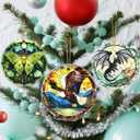 Christmas Ornaments, Dodosky 2.8in Ceramic Bald Eagle Ornament, Xmas Decor, Christmas Tree Ornaments, Xmas Decorations for Tree, Holiday Ornament, Bald Eagle Gifts, Gifts for Women Men