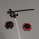 COCOFOX 2 Pack Burst Launchers, Right/Left Spin Launcher, Gyro Launcher(Black+Red)