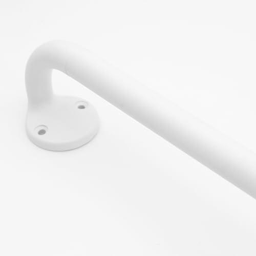 Blackout Curtain Rod 28-48, 3/4 Inch Curtain Rods for Windows Adjustable, Wrap Around Heavy Duty Telescoping Curtain Rods for Bedroom, Living Room, White