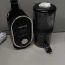 SUSTEAS Cold Press Juicer, 300W, 5.3" Large Feed Chute, 1.5L Capacity, Automatic Feeding, High Yield, Easy to Clean, Ideal for Whole Fruits & Vegetables, Black