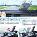 FONKEN for Starlink Mini Car Mount for Dashboard for Starlink Mini Dash Mount for Starlink Mini Suction Cup Mount for Dashboard & Windshield Suitable Most Vehicles and Ensures Stable Satellite Signal