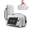 Syntech Carrying Case Compatible with ASUS ROG Xbox Ally/Xbox Ally X 2025 Console and Accessories, Protective Hard Shell Case with Built-in Foldable Stand Large Storage, Portable Travel Bag, White