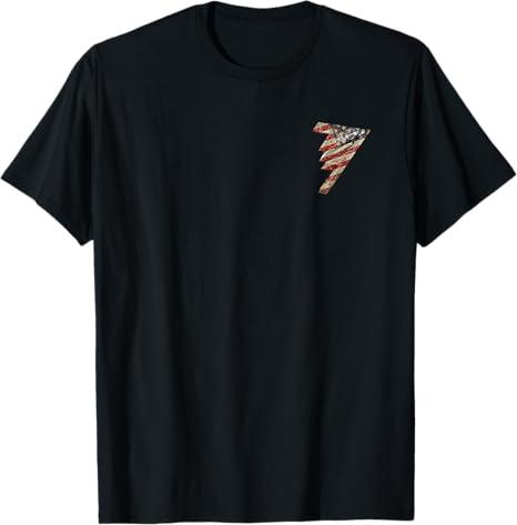 Operation with American Flag (2 Side) T-Shirt, Large
